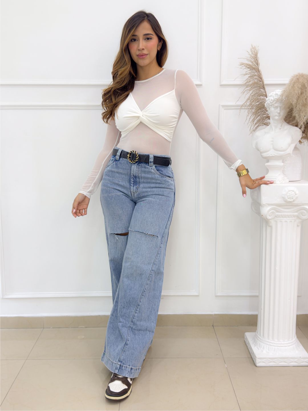 BLUSA GEMMA BLANCA - Tienda Coral