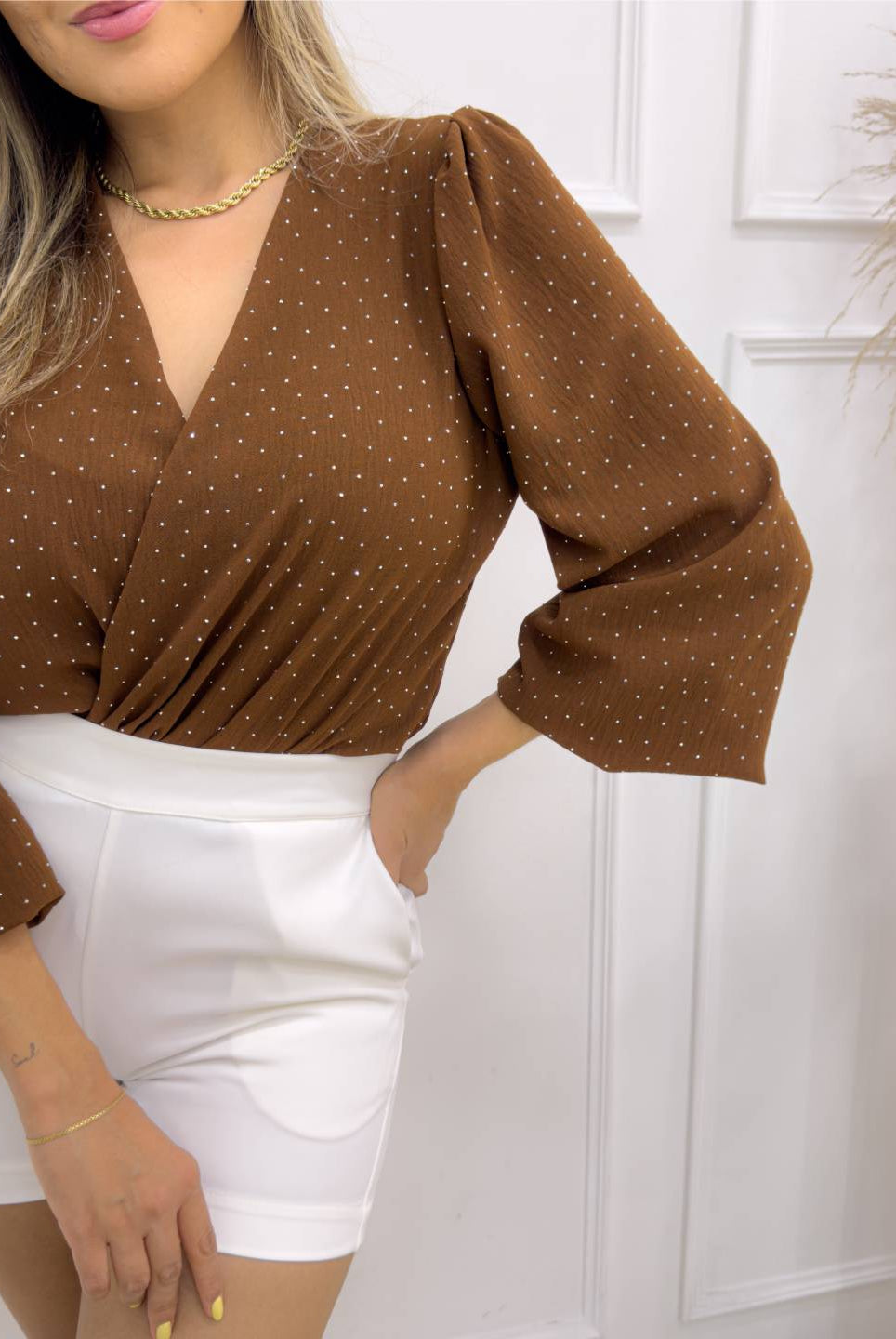 BLUSA VICTORIA BRIGHT CAFE - Tienda Coral