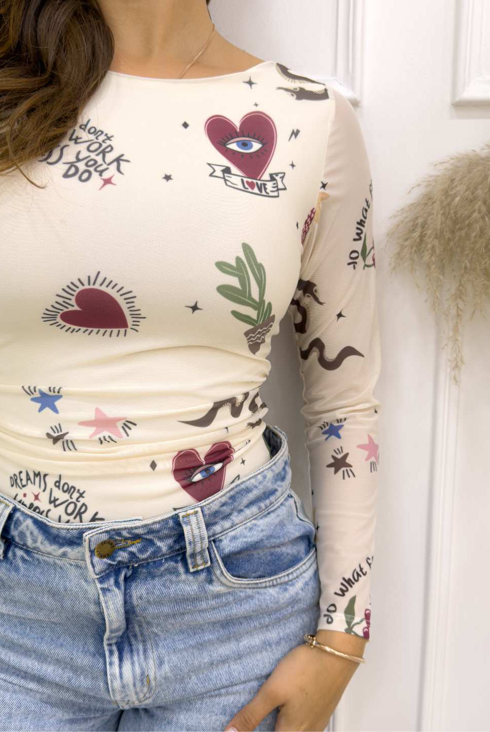 BODY MISTICA MARFIL - Tienda Coral