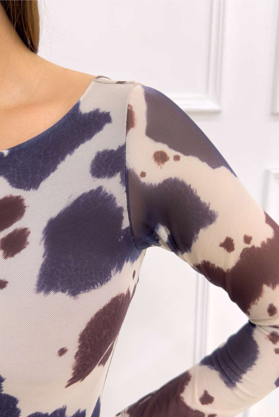 BODY COW PRINT AZUL - Tienda Coral