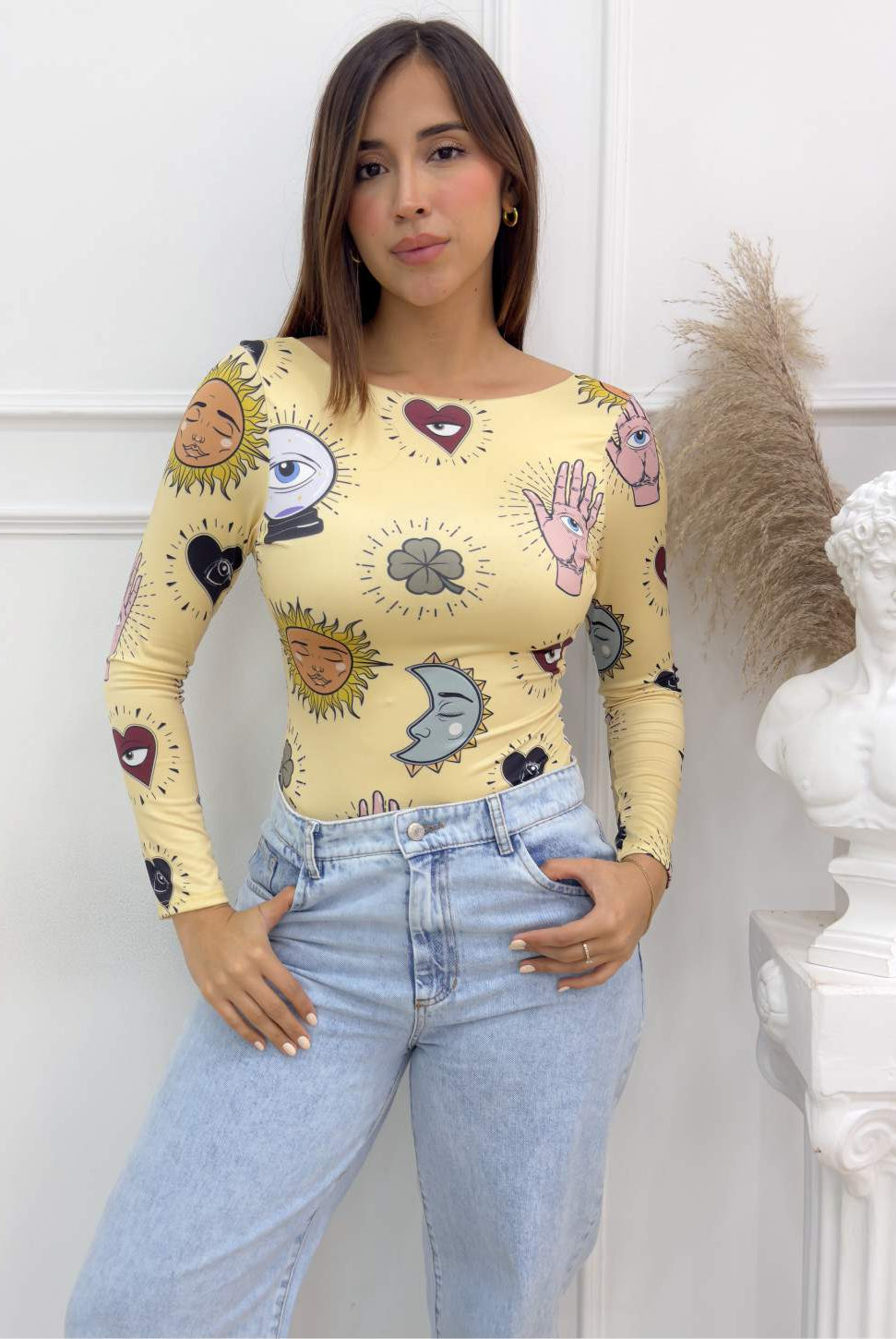 BODY TIZIANA AMARILLO - Tienda Coral