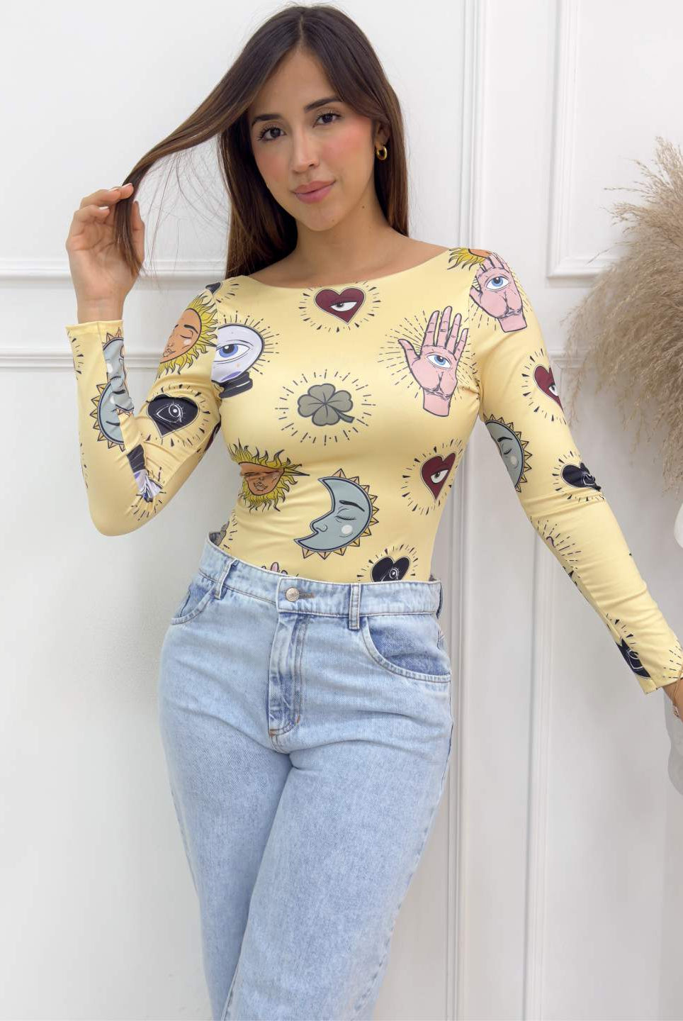 BODY TIZIANA AMARILLO - Tienda Coral