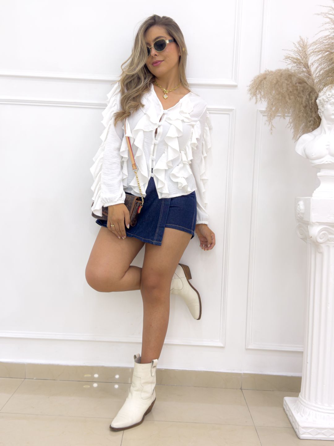 CAMISA IRIS BLANCA - Tienda Coral