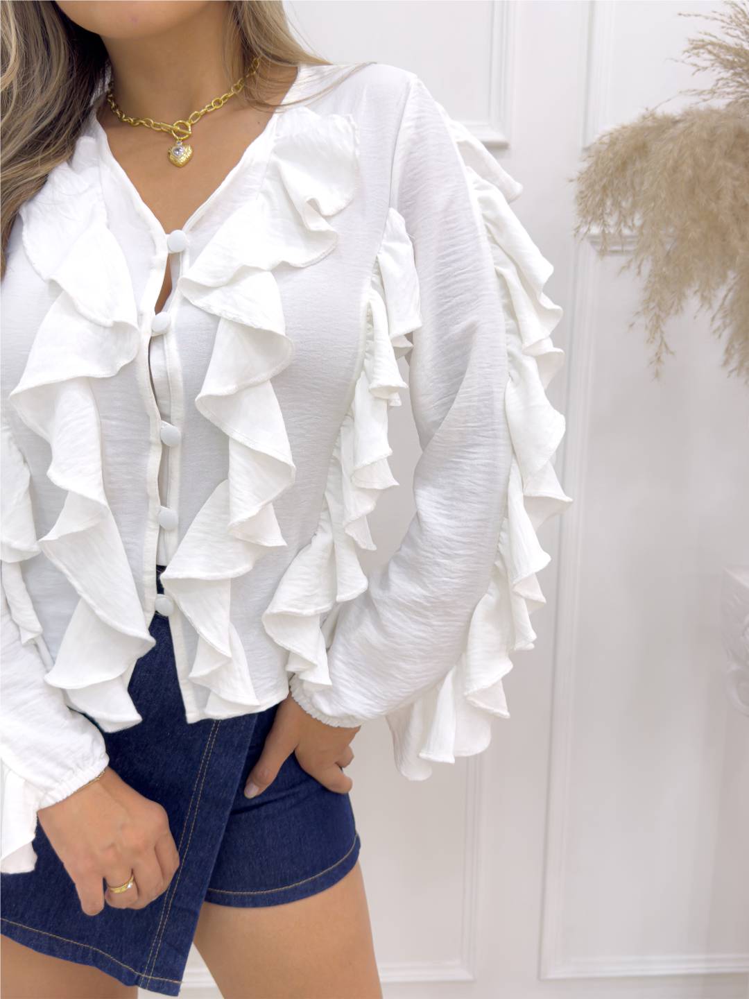 CAMISA IRIS BLANCA - Tienda Coral
