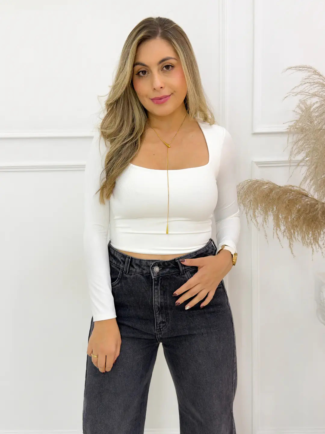 BLUSA EMMA BLANCA - Tienda Coral