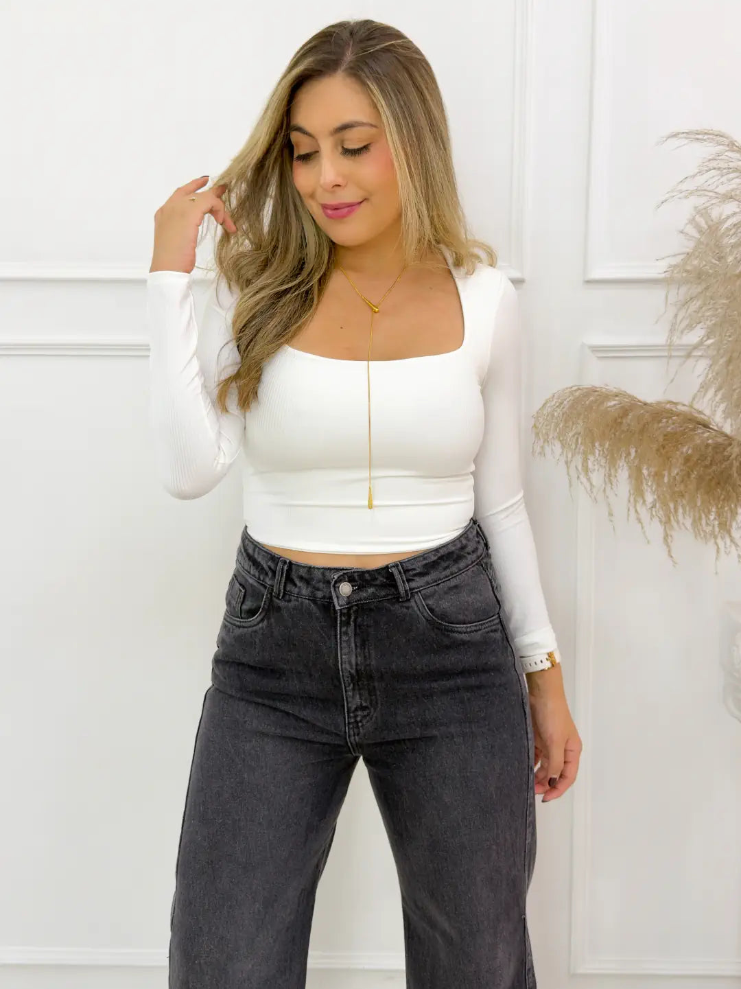 BLUSA EMMA BLANCA - Tienda Coral