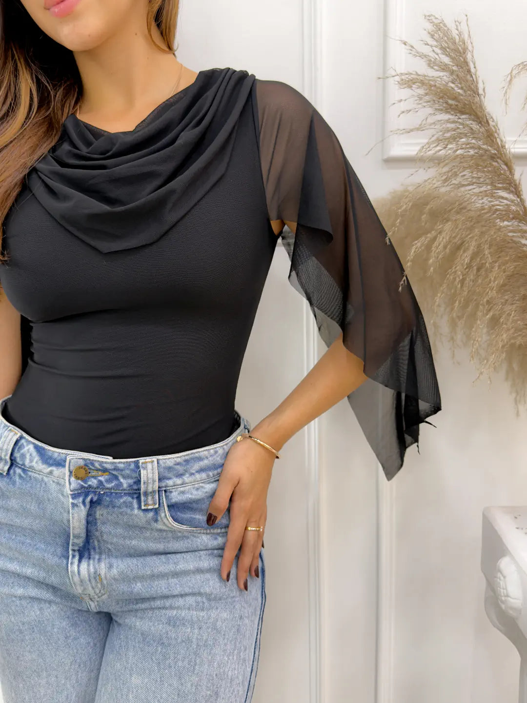 BODY LOREINE NEGRA - Tienda Coral