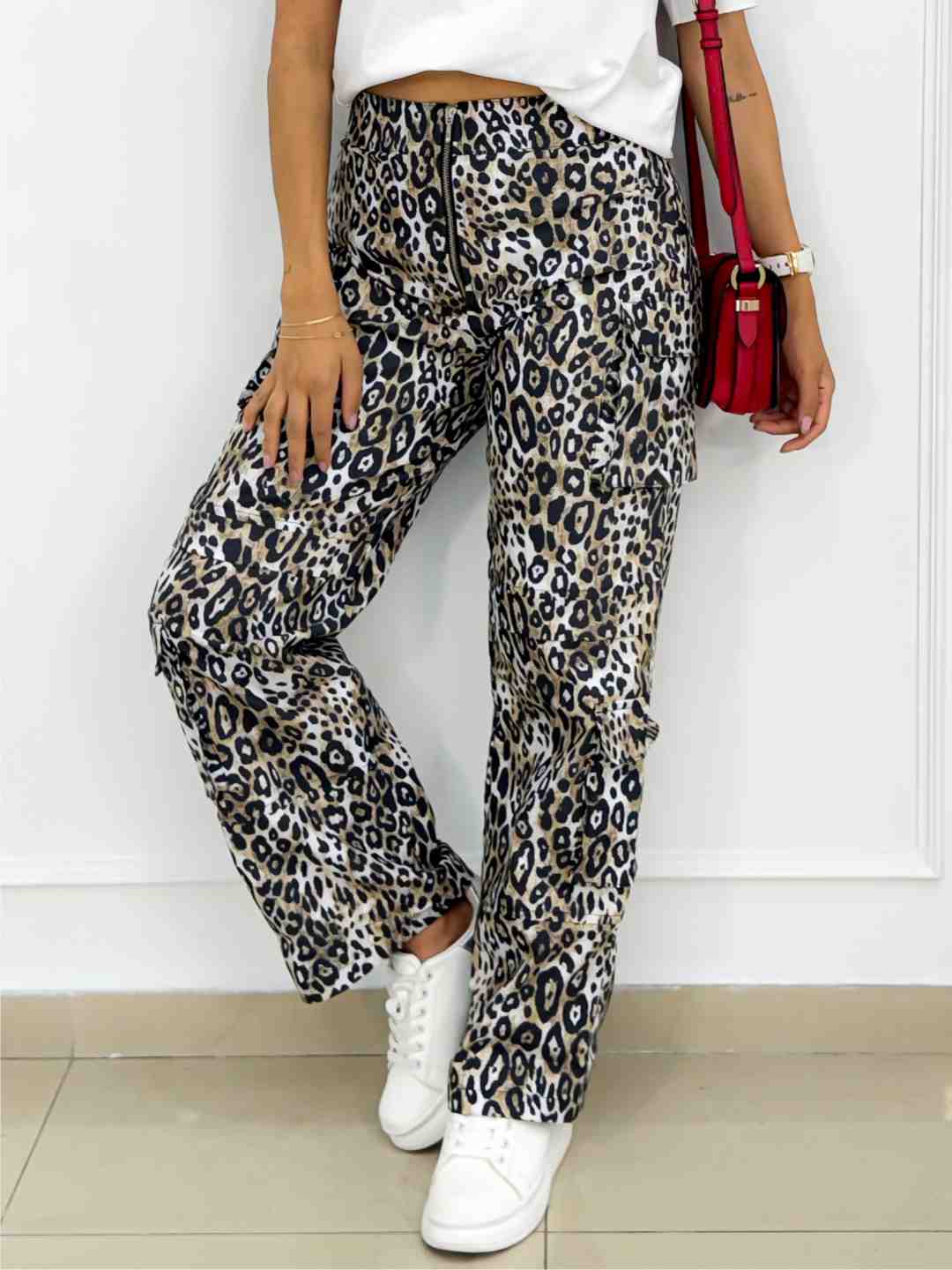 PANTALON CARGO AMATISTA LEOPARD - Tienda Coral