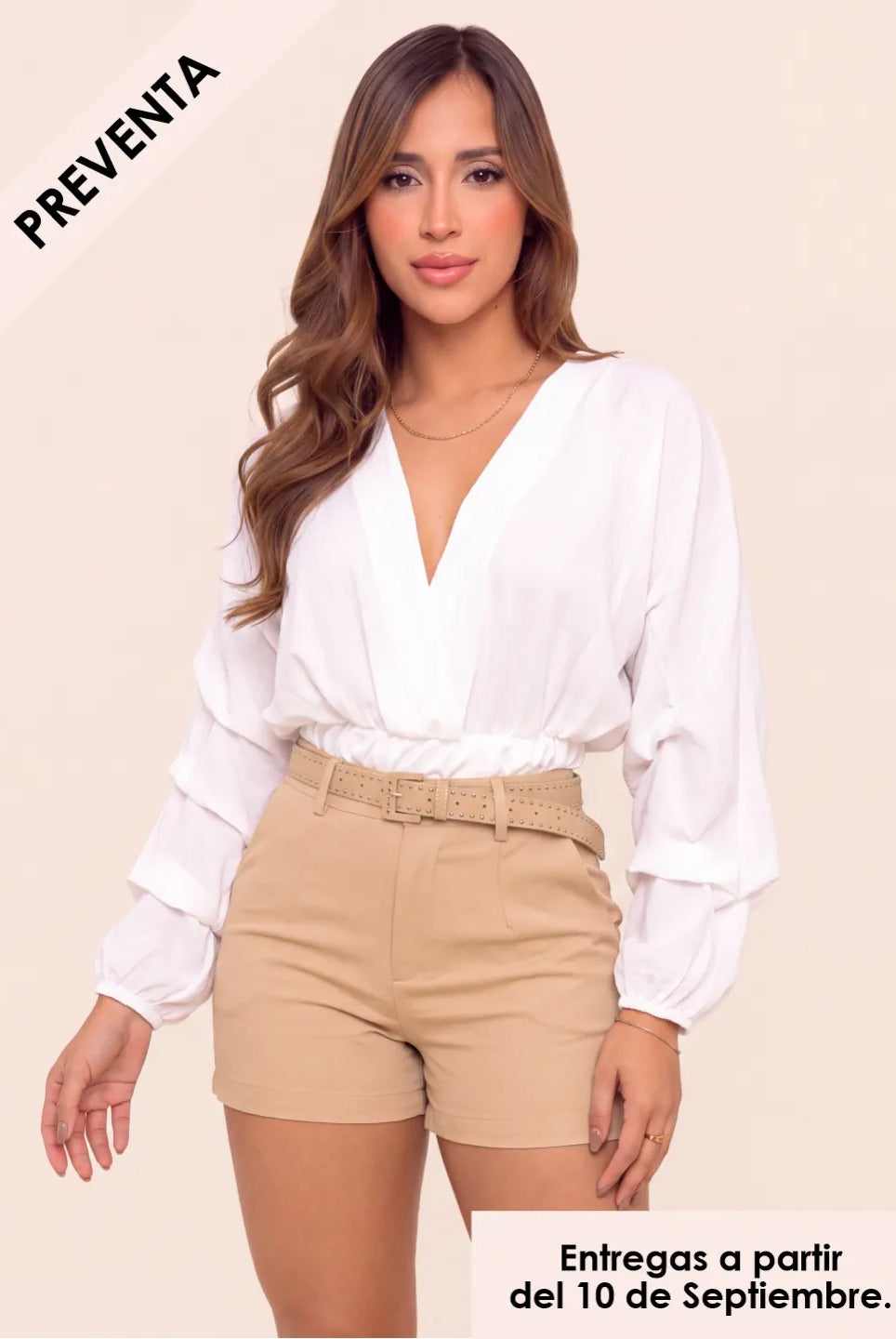 BLUSA DONATELLA MARFIL - Tienda Coral