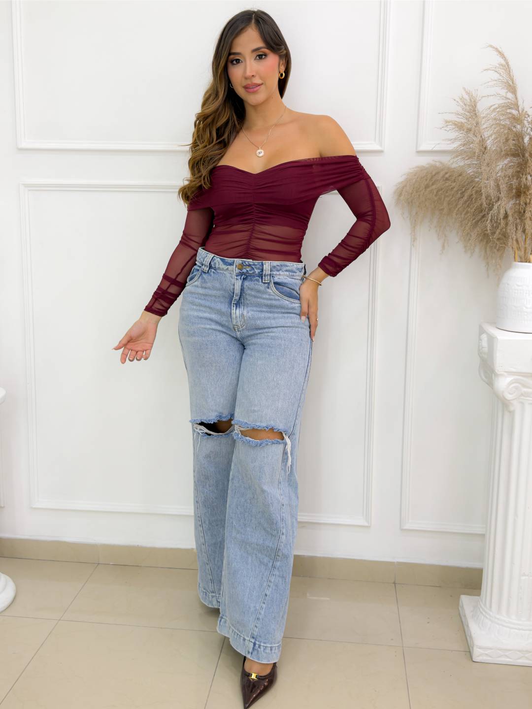 BLUSA ELIANA VINOTINTO - Tienda Coral