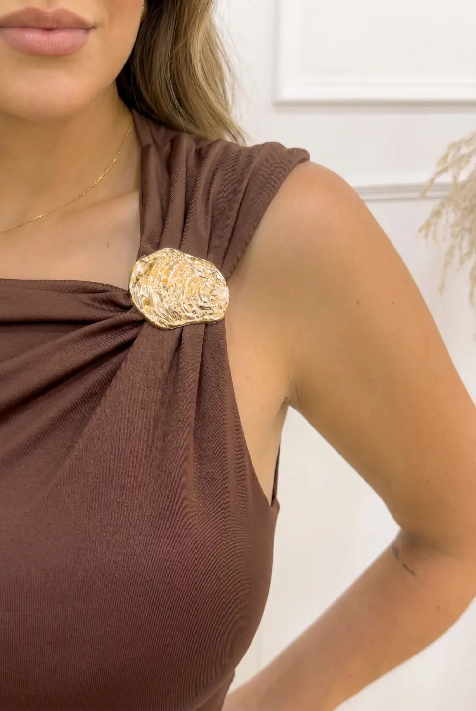 BLUSA AFRODITA CAFE - Tienda Coral