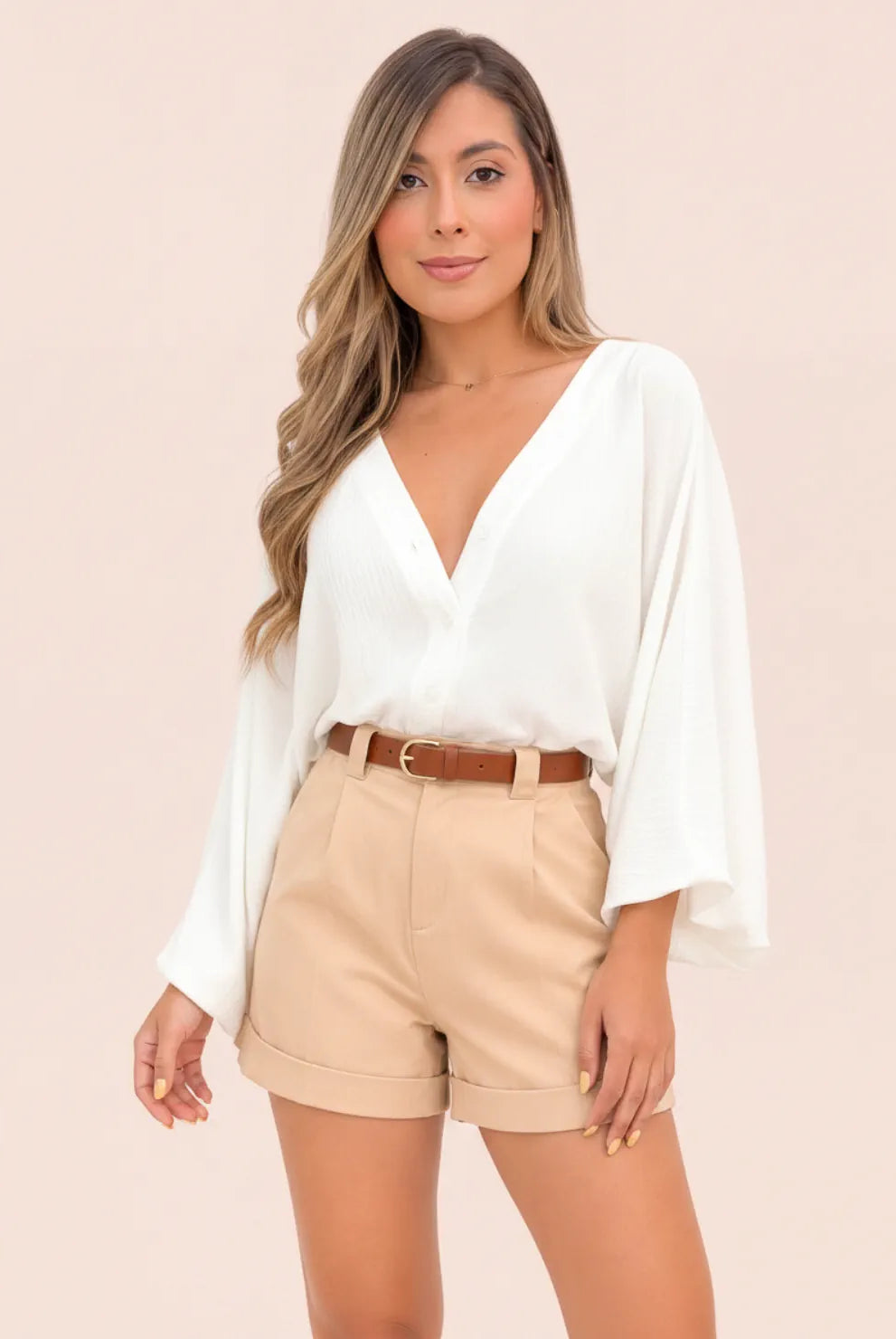 BLUSA SELENE MARFIL - Tienda Coral