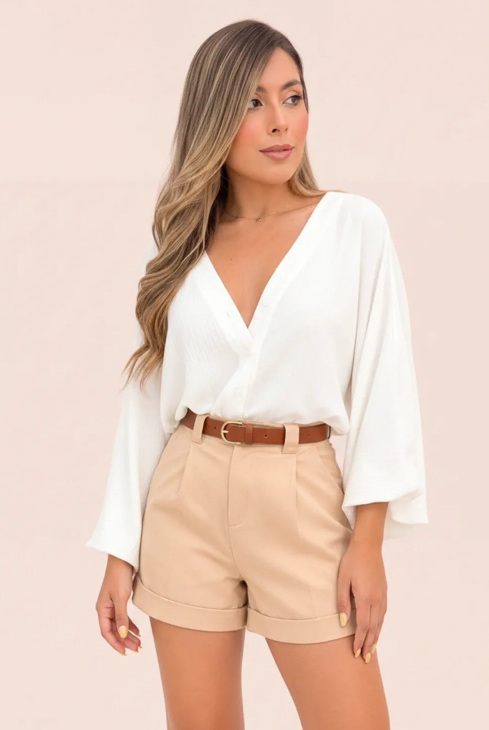 BLUSA SELENE MARFIL - Tienda Coral