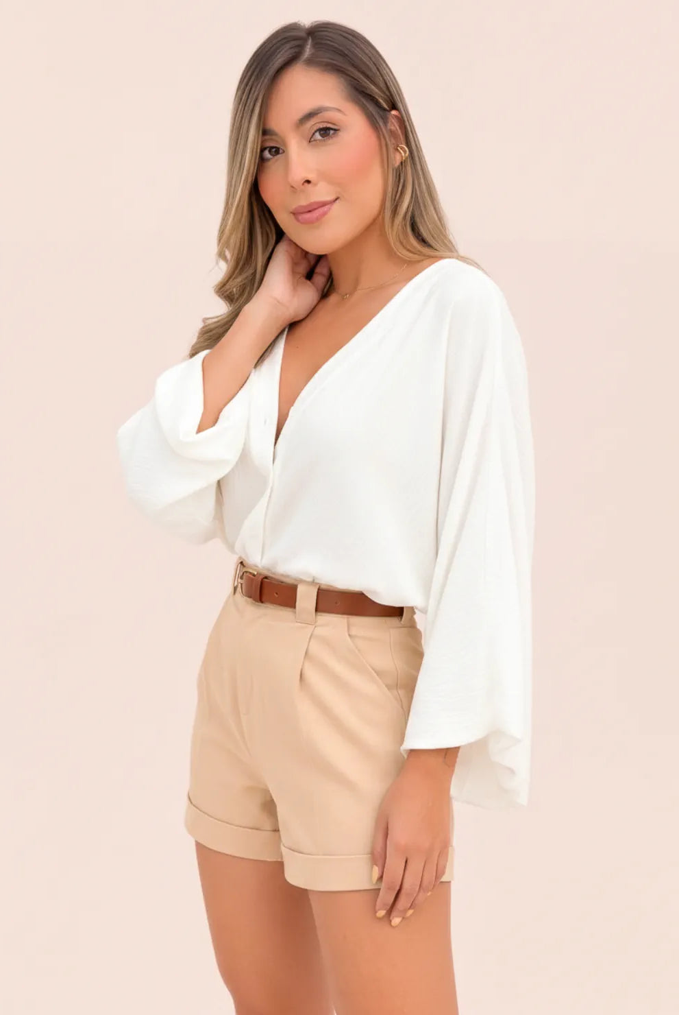 BLUSA SELENE MARFIL - Tienda Coral