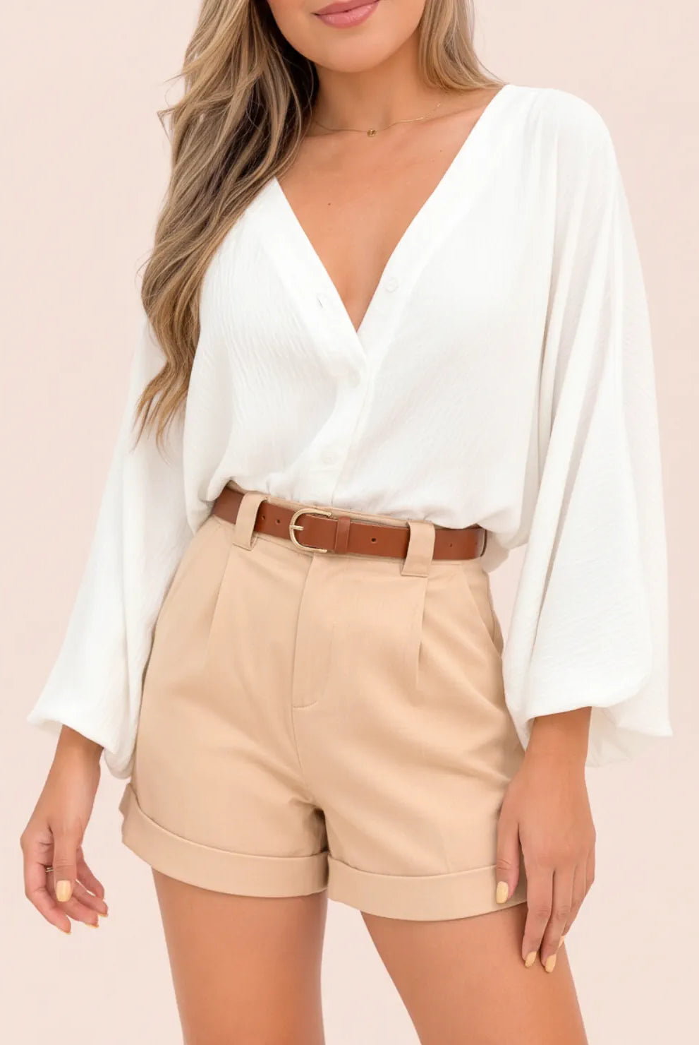 BLUSA SELENE MARFIL - Tienda Coral