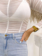 BLUSA AGHATA MARFIL - Tienda Coral