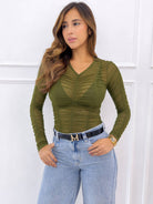 BLUSA AGHATA VERDE - Tienda Coral