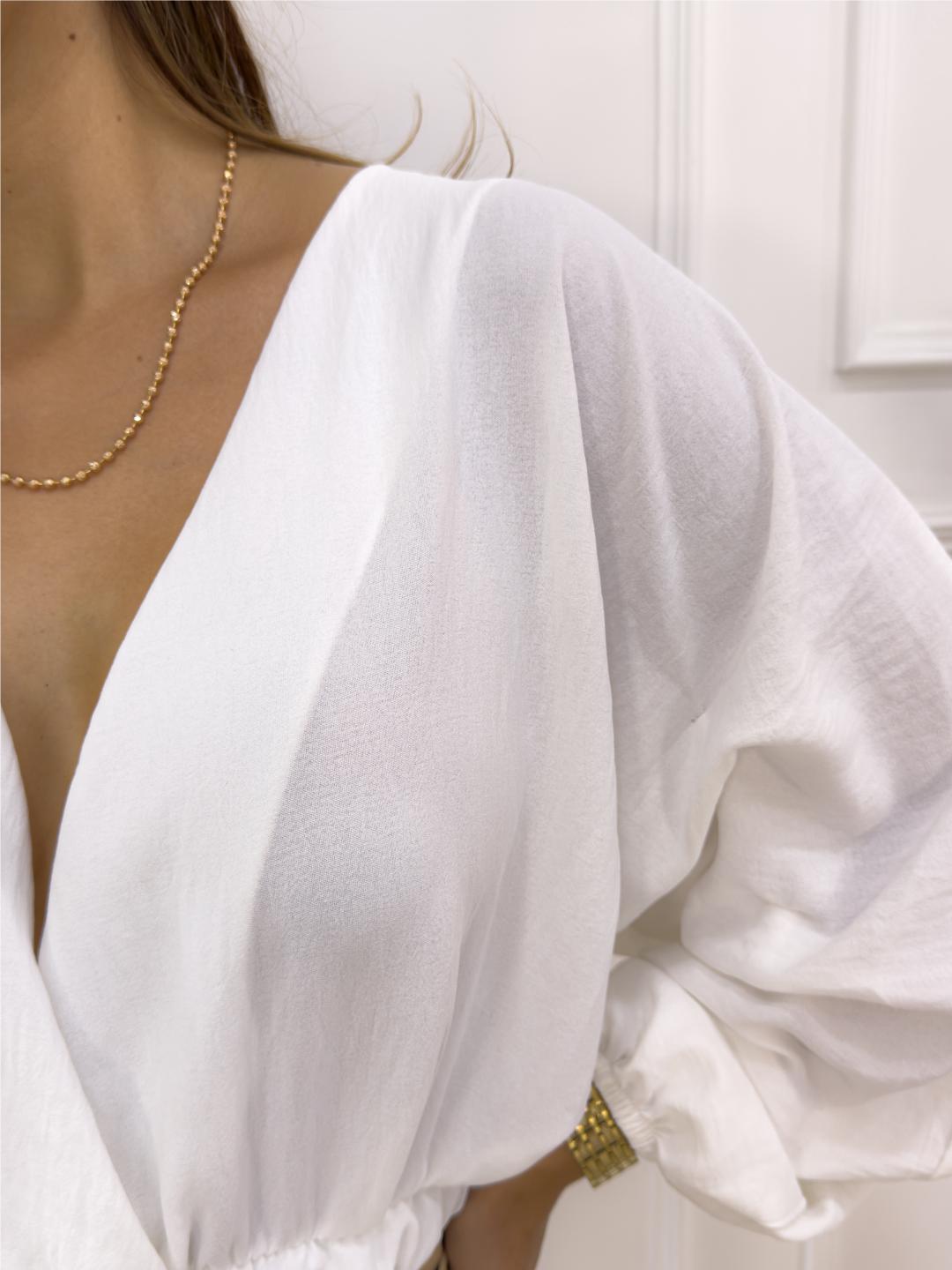 BLUSA DONATELLA MARFIL - Tienda Coral