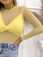 BLUSA GEMMA AMARILLA - Tienda Coral