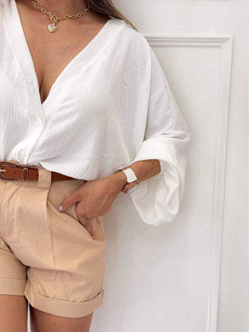 BLUSA SELENE MARFIL - Tienda Coral