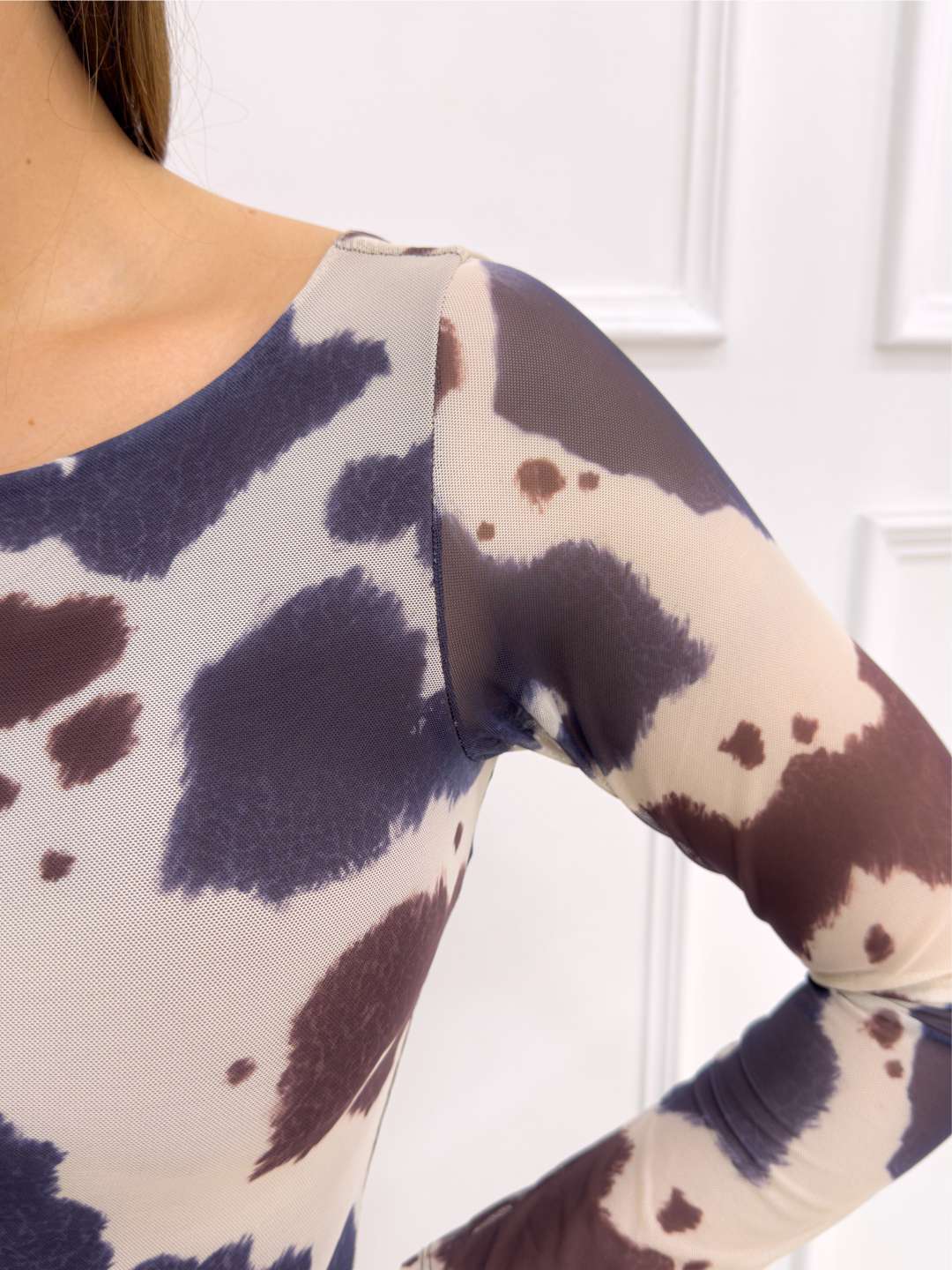 BODY COW PRINT AZUL - Tienda Coral