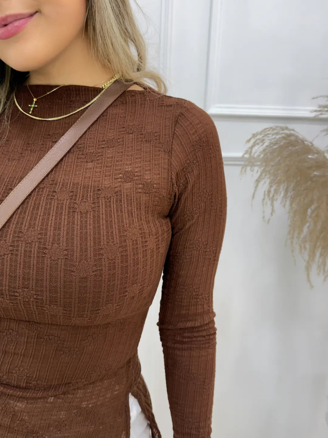 BLUSA AITANA CAFE - Tienda Coral