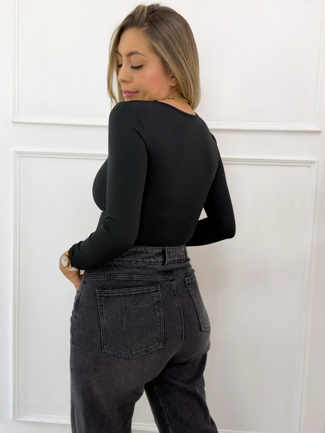 BLUSA EMMA NEGRA - Tienda Coral