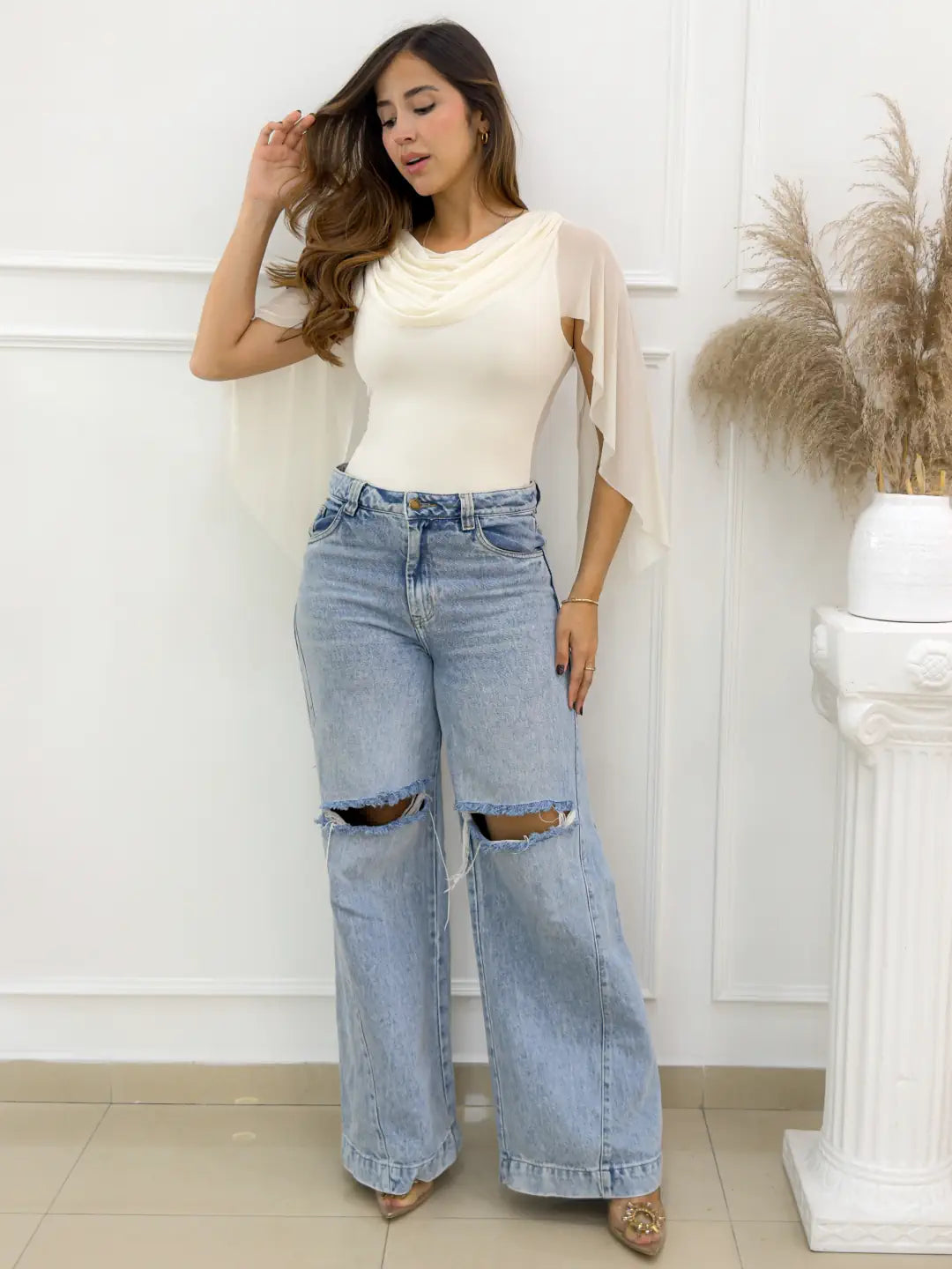 BODY LOREINE MARFIL - Tienda Coral