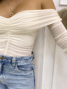 BLUSA ELIANA MARFIL - Tienda Coral