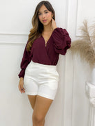 BLUSA DONATELLA VINOTINTO - Tienda Coral