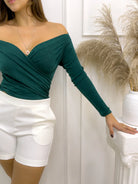 BLUSA MADDY VERDE BOTELLA - Tienda Coral