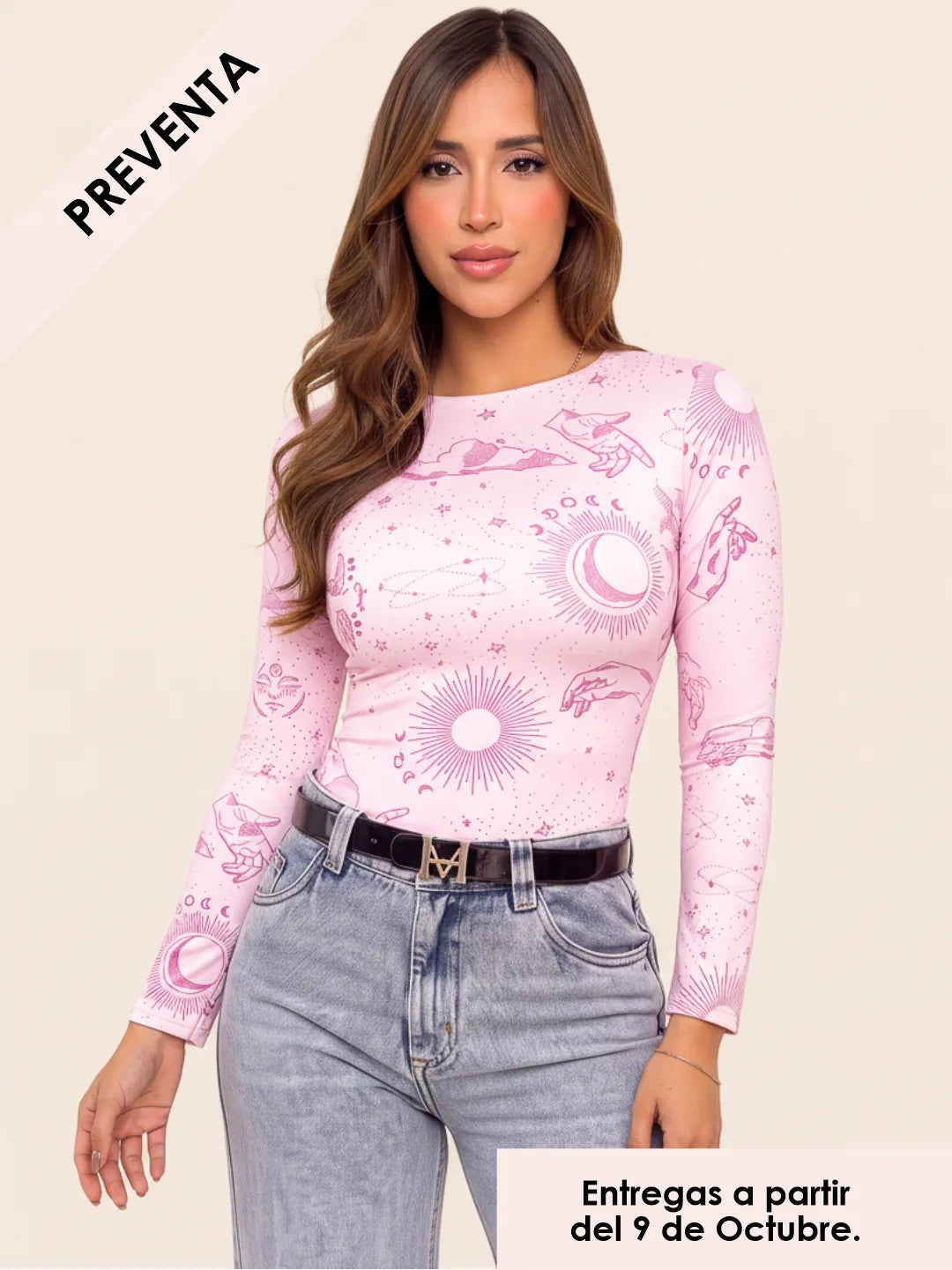 BODY LUNA ROSADO - Tienda Coral