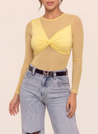 BLUSA GEMMA AMARILLA - Tienda Coral