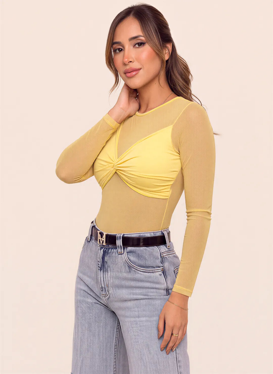 BLUSA GEMMA AMARILLA - Tienda Coral