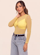 BLUSA GEMMA AMARILLA - Tienda Coral