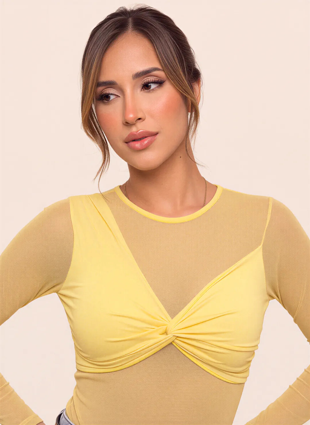 BLUSA GEMMA AMARILLA - Tienda Coral