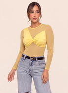 BLUSA GEMMA AMARILLA - Tienda Coral