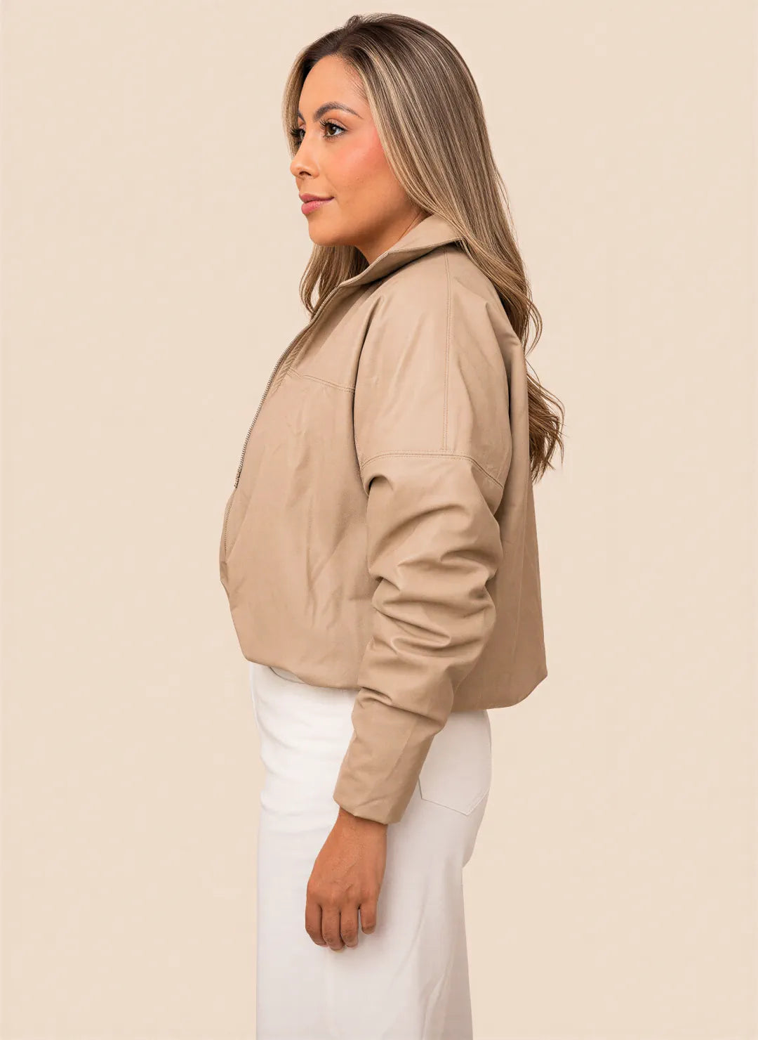 CHAQUETA CHARLOTTE BEIGE - Tienda Coral