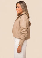 CHAQUETA CHARLOTTE BEIGE - Tienda Coral