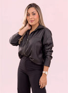 CHAQUETA CHARLOTTE NEGRA - Tienda Coral