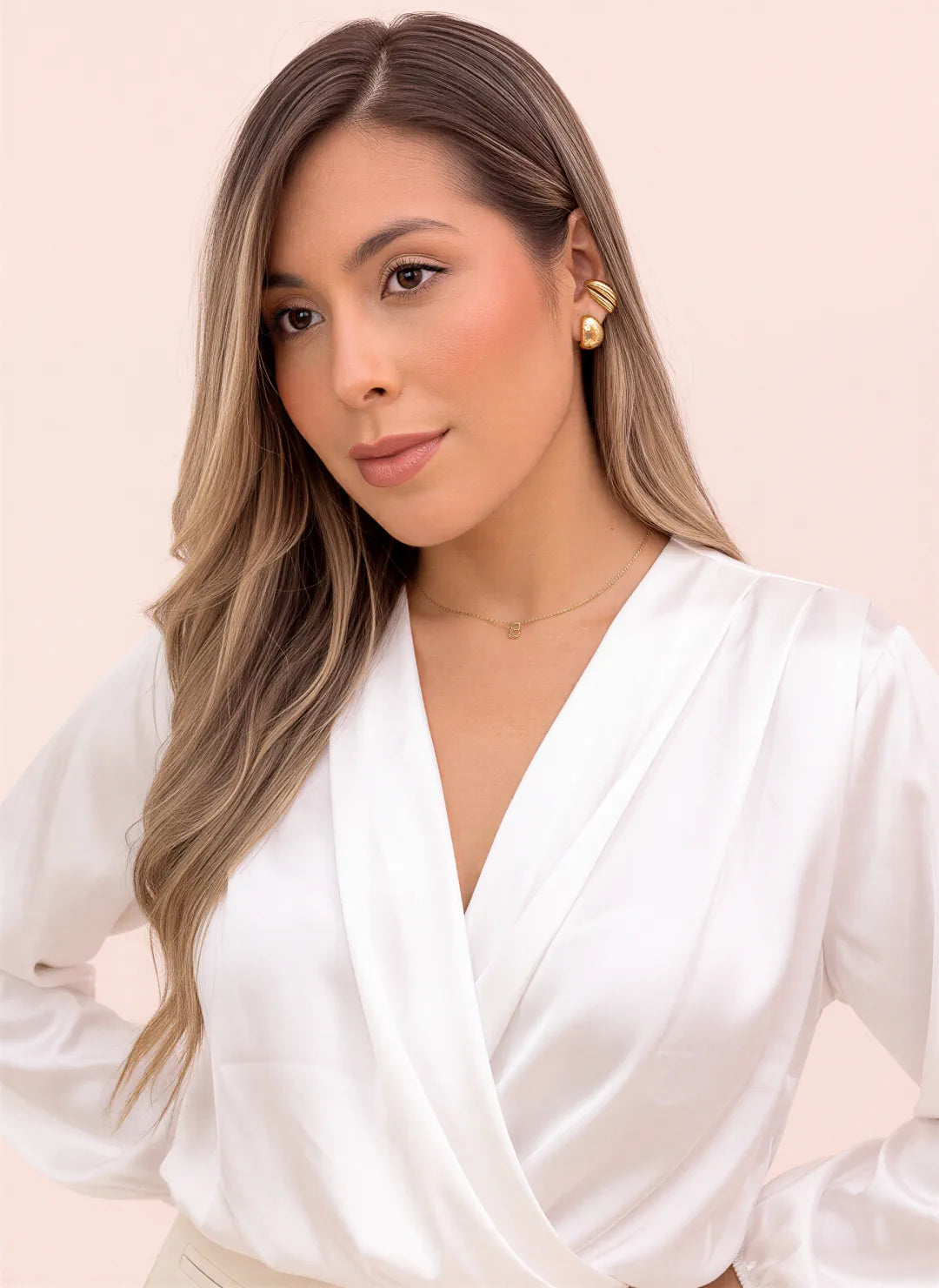 BLUSA VICTORIA SATIN MARFIL - Tienda Coral