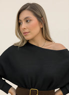 BLUSA TEJIDA DENIS NEGRA - Tienda Coral