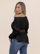 BLUSA TEJIDA DENIS NEGRA - Tienda Coral