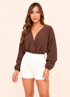 BLUSA DONATELLA CAFE - Tienda Coral