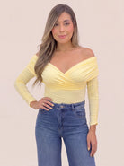 BODY ARIEL AMARILLO - Tienda Coral