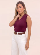 CHALECO DANETTE VINOTINTO - Tienda Coral