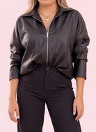 CHAQUETA CHARLOTTE NEGRA - Tienda Coral