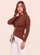 BLUSA AITANA CAFE - Tienda Coral